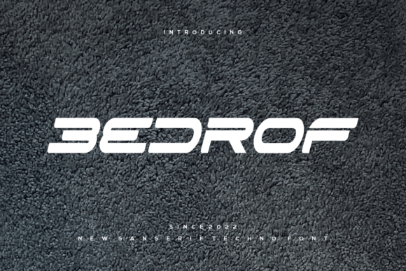Bedrof: A Bold Display Font for Modern Branding