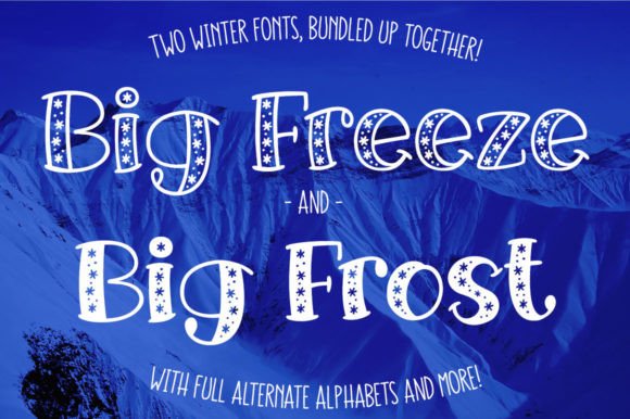 Big Freeze and Big Frost: A Winter-Inspired Typeface for Editorial Design