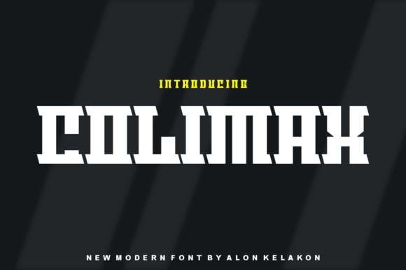 Colimax: A Modern Display Font for Editorial Design