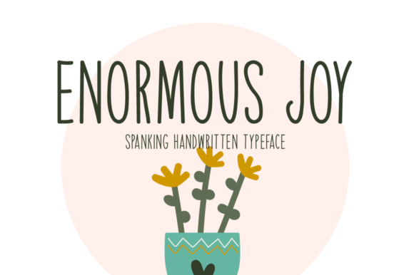 Enormous Joy Handwritten Font for Creative Projects