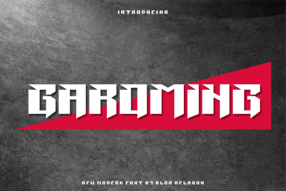 Garoming: A Modern Display Font for Editorial Elegance