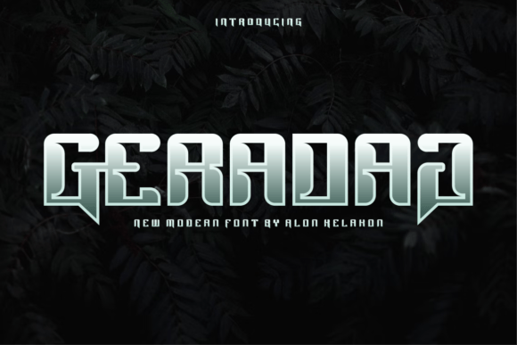 Geradag: A Modern Display Font for Editorial Projects