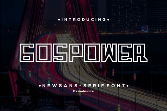 Gospower: A Modern Font for Bold Branding