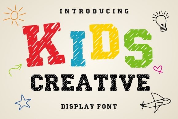 Kids Creative: A Playful Font for Editorial Design
