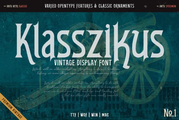 Klasszikus Font for Timeless Campaign Design