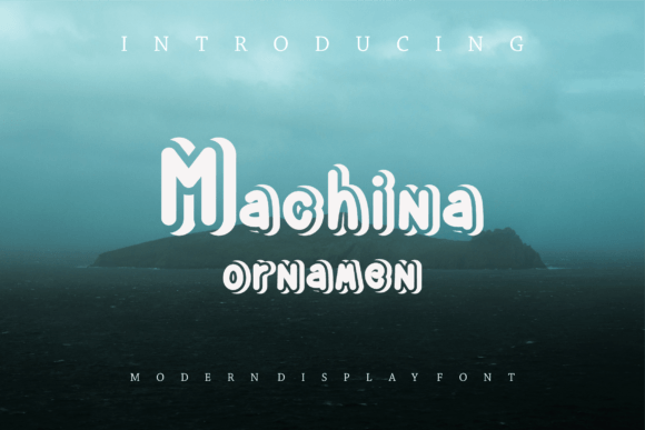 Machina Ornamen: A Display Font for Editorial Elegance