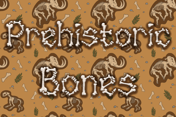 Prehistoric Bones Font for Bold Campaign Designs
