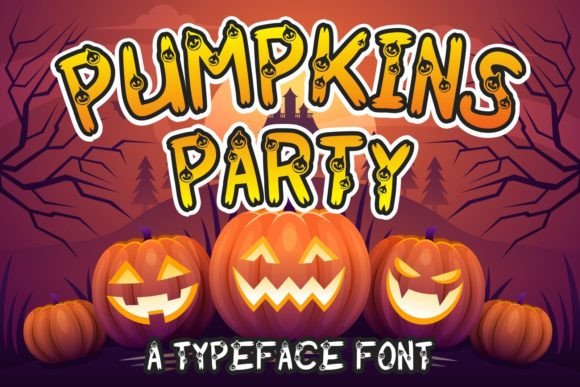 Pumpkins Party Font for Handmade Creations