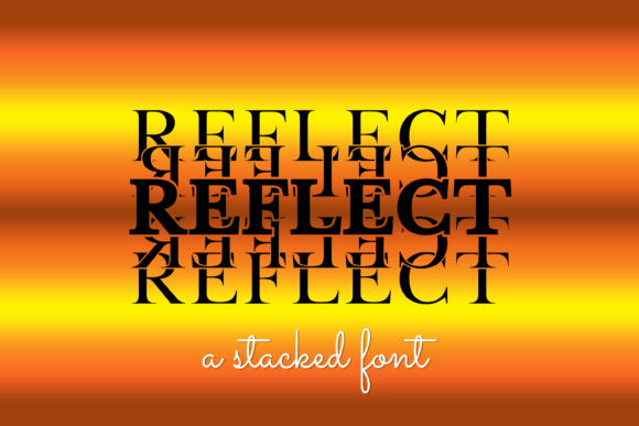 Reflect Font for Handmade Creations and More