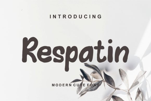 Respatin: A Playful Display Font for Web Projects