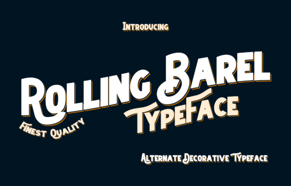 Rolling Barel Font for Modern Marketing