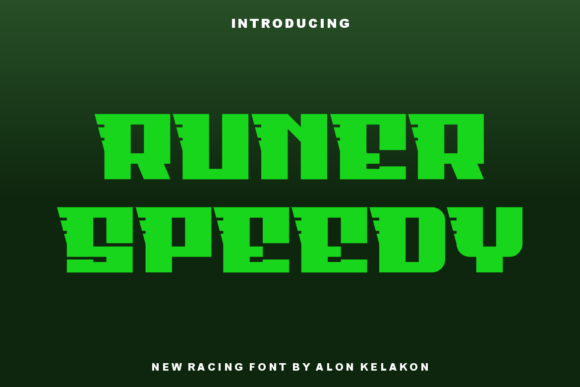 Runer Speedy: A Bold Display Font for Editorial Design