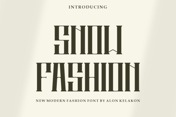 Snow Fashion: A Modern Font for Branding That Shines
