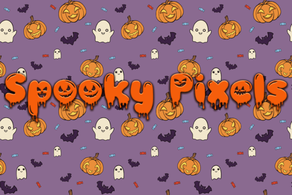 Spooky Pixels Font for Craft Projects