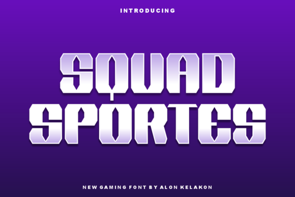 Squad Sportes: A Modern Display Font for Editorial Design
