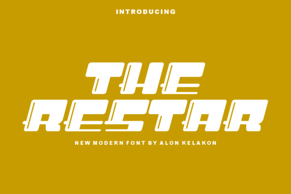 The Restar: A Bold Display Font for Impactful Campaigns